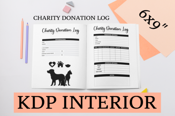 Charity Donation Log KDP Interior: A Comprehensive Guide for Your Low or No Content Business