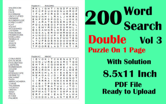 Explore 200 Word Search Puzzles for Creative Design