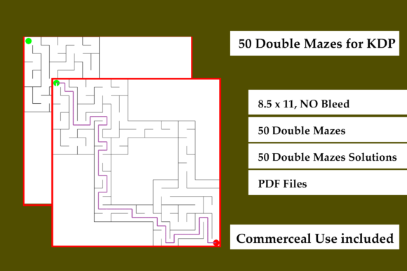 Exploring 50 Double Mazes for KDP Activity Book: A Comprehensive Guide