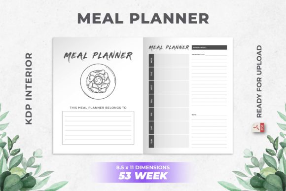 Maximize Your Meal Planning with the 53-Week Meal Planner KDP Interior