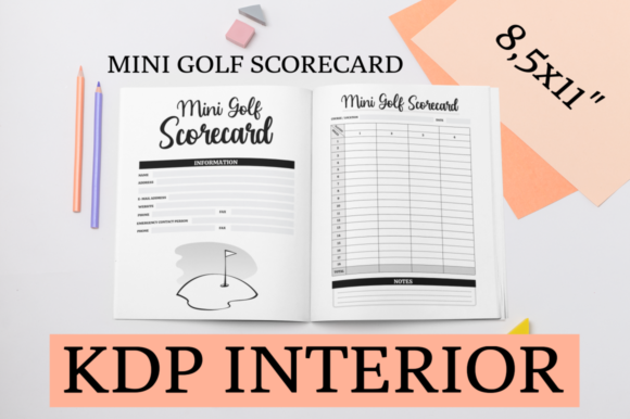 Mini Golf Scorecard KDP Interior: A Perfect Addition to Your Low or No Content Business