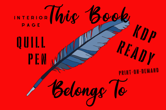 Quill Pen This Book Belongs To: A Versatile and Elegant Ownership Page