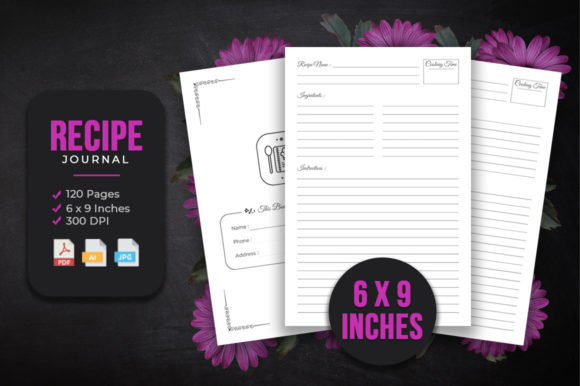 Recipe Book Journal - KDP Interior: A Versatile Tool for Culinary Enthusiasts